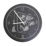 Duck through O (DTO), Timeless Etching, Slate, 12", Engraved, Clock